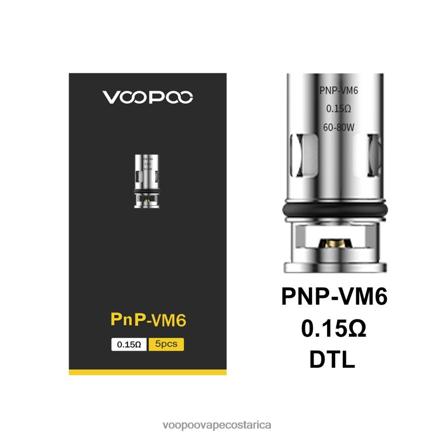 VOOPOO Argus Precio - VOOPOO PNP bobinas (5 piezas) 2X4JBN600 pnp-vm6