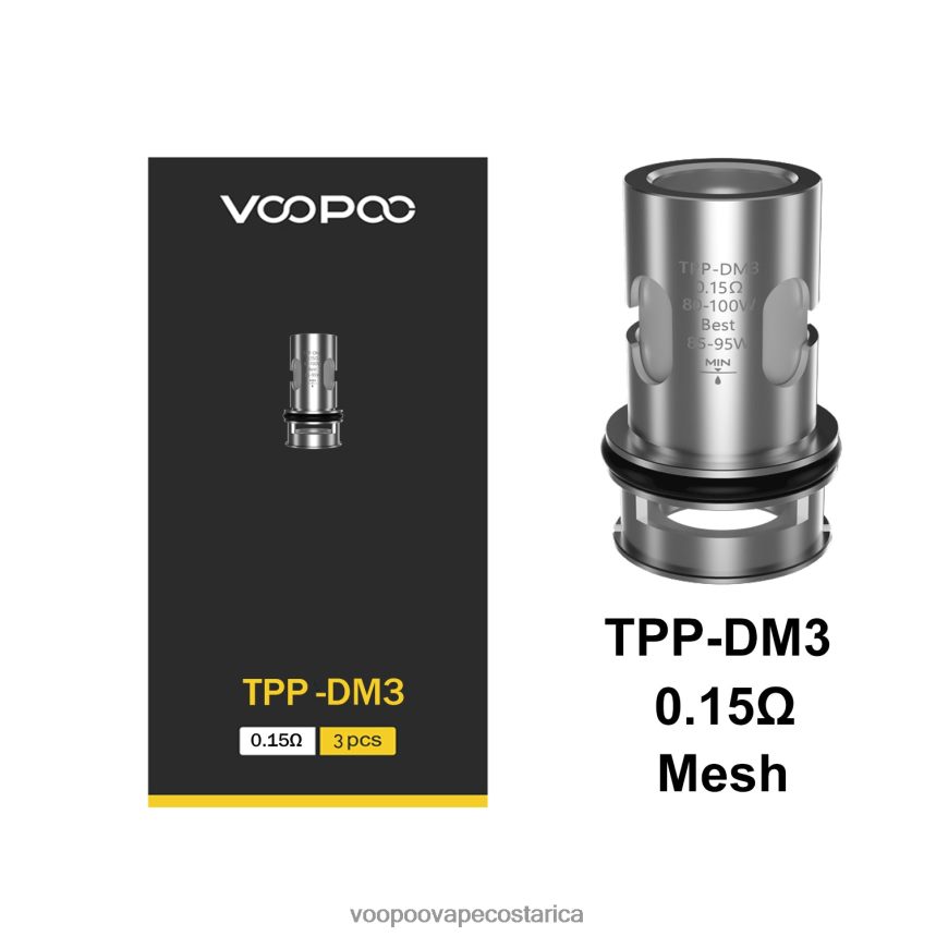 VOOPOO Argus Precio - VOOPOO TPP bobinas (3 piezas) 2X4JBN610 tpp-dm3