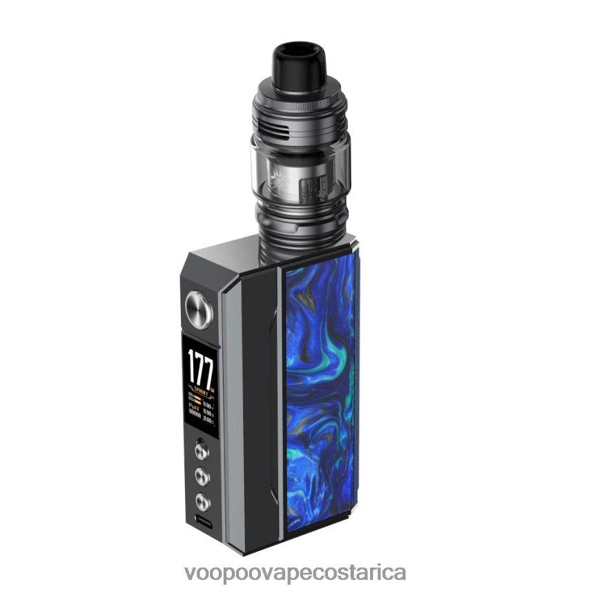 pistola metal + azul oceano