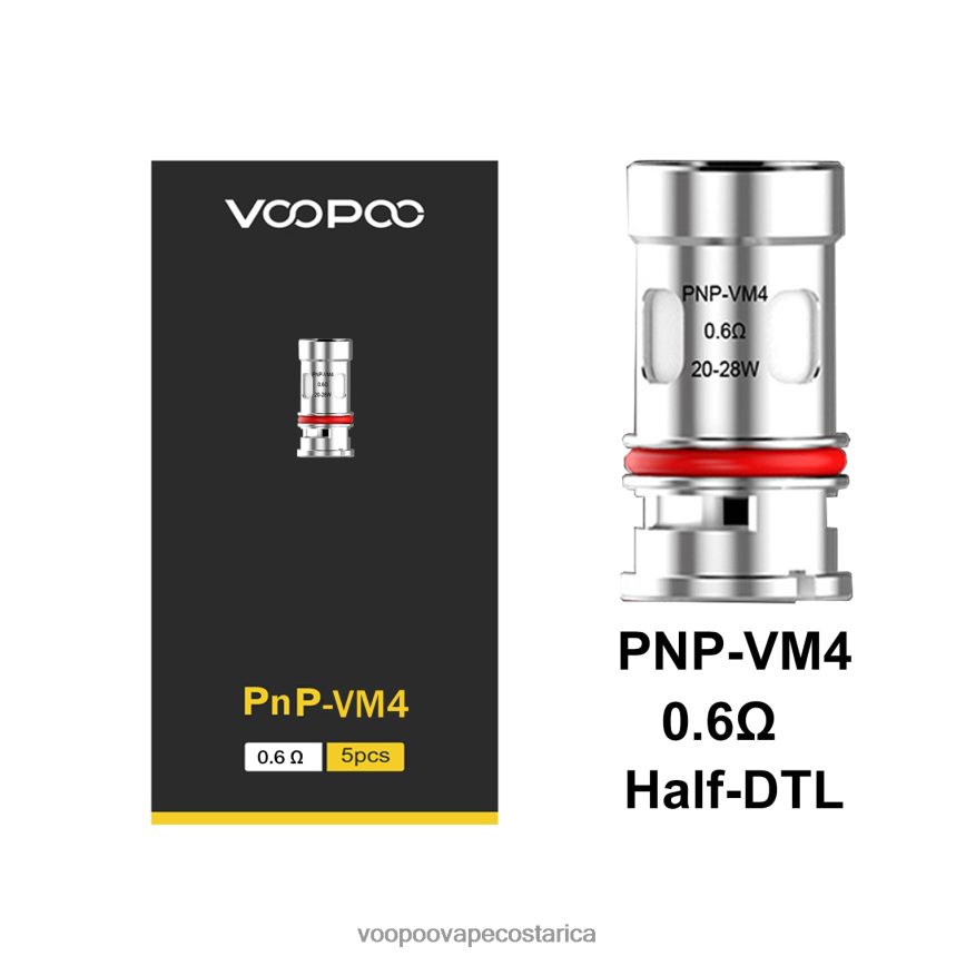 VOOPOO Drag Precio - VOOPOO PNP bobinas (5 piezas) 2X4JBN598 pnp-vm4