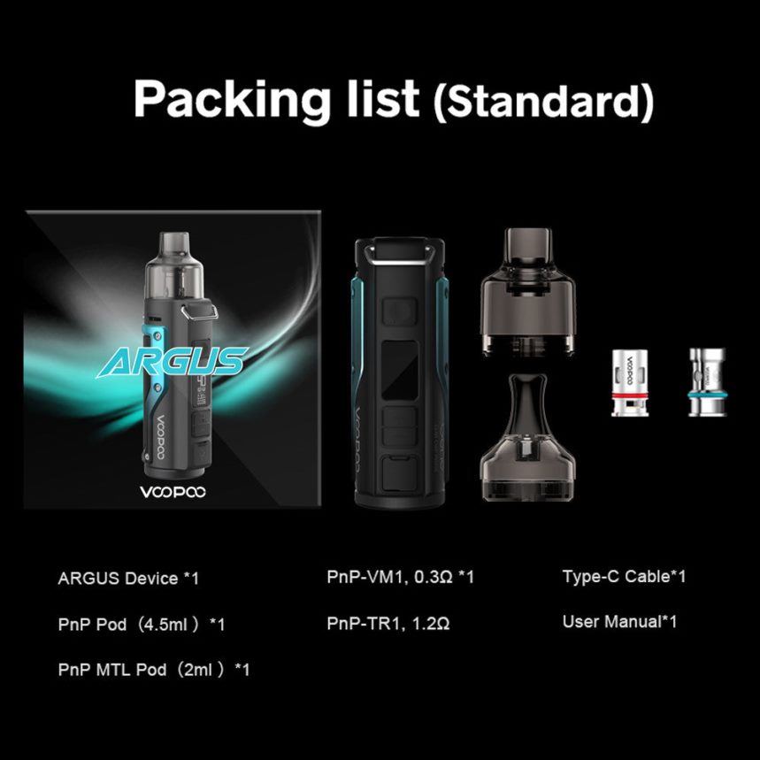 VOOPOO Precio - VOOPOO ARGUS kit de modificación de cápsulas 2X4JBN77 verde petróleo-plata
