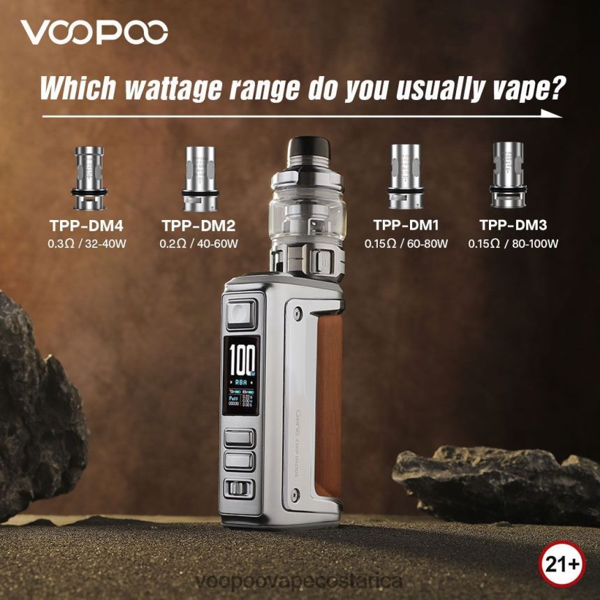 VOOPOO Vape Costa Rica - VOOPOO ARGUS GT II equipo de tanque 2X4JBN1 grafito