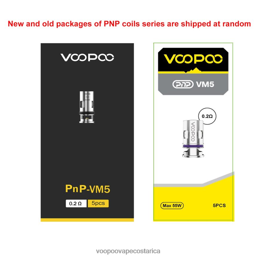 VOOPOO Vape Precio - VOOPOO PNP bobinas (5 piezas) 2X4JBN584 pnp-c1