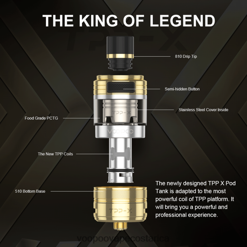 VOOPOO Vape Precio - VOOPOO TPP X tanque de vaina 2X4JBN514 arcoíris