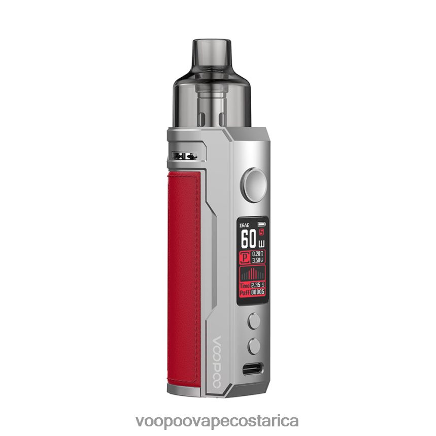 VOOPOO San José - VOOPOO DRAG S kit de modificación de cápsulas 2X4JBN202 rojo plateado