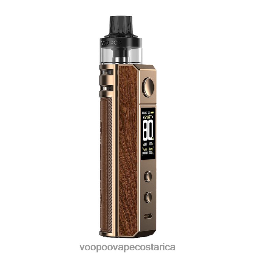 VOOPOO Vape Amazon - VOOPOO DRAG H80S kit de cápsulas 2X4JBN245 palo de rosa dorado