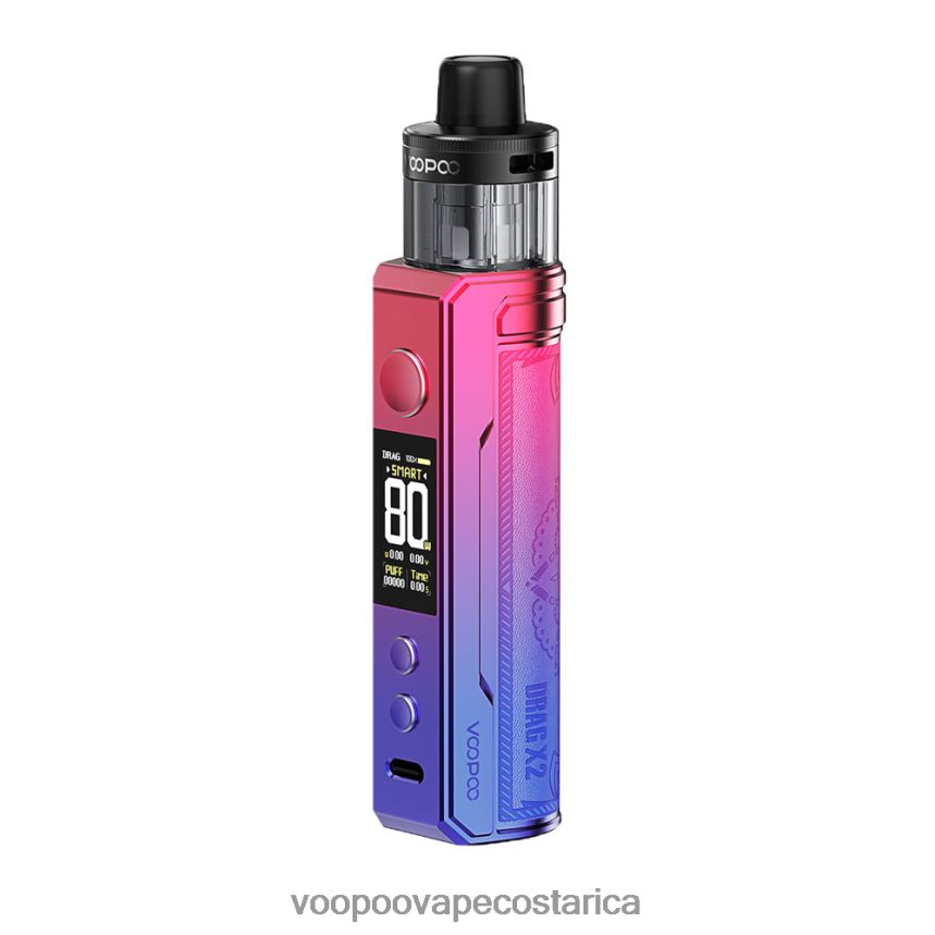 VOOPOO Vape Costa Rica - VOOPOO DRAG X2 mod de vaina 2X4JBN231 rojo moderno