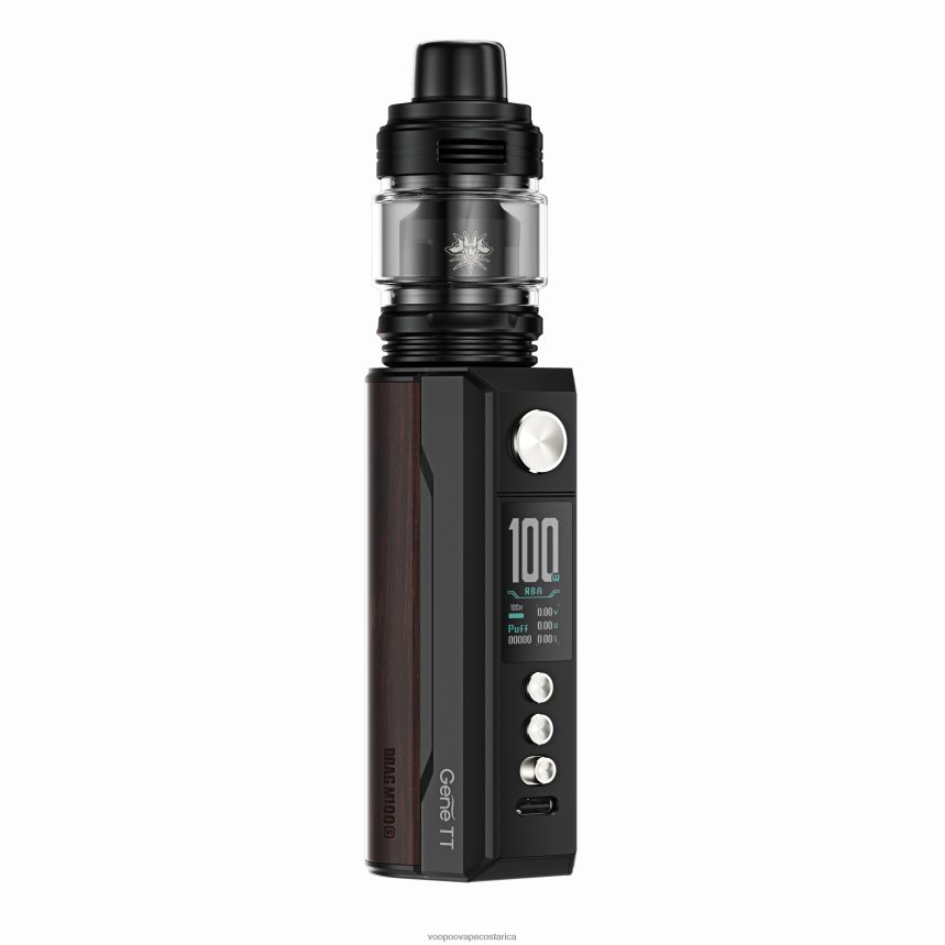 VOOPOO Vape Precio - VOOPOO DRAG M100S dispositivo mod 2X4JBN274 negro y madera oscura