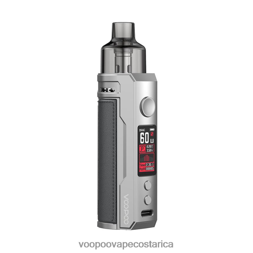VOOPOO Vape Precio - VOOPOO DRAG S kit de modificación de cápsulas 2X4JBN204 plata y gris oscuro
