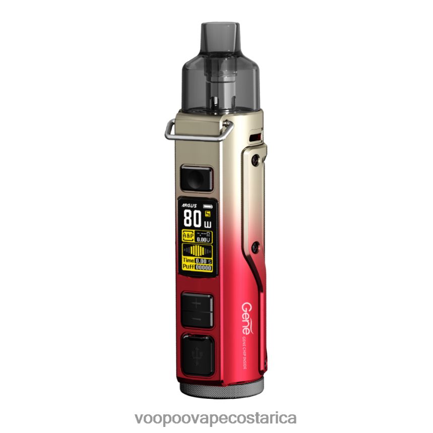 VOOPOO San José - VOOPOO ARGUS PRO kit de modificación de cápsulas 2X4JBN32 oro rojo